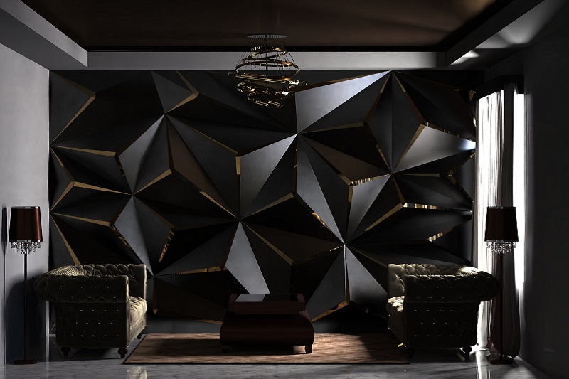 Geometryczne zdobienie ścian w Twojej przestrzeni